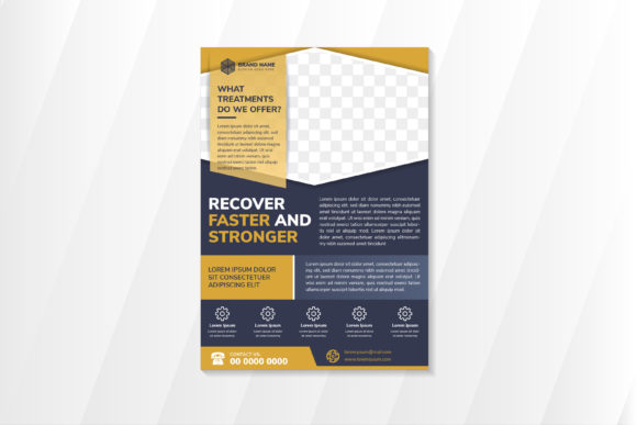 Designing for Impact: Understanding the Gold Purple Vertical Flyer Template for Recovery Messaging