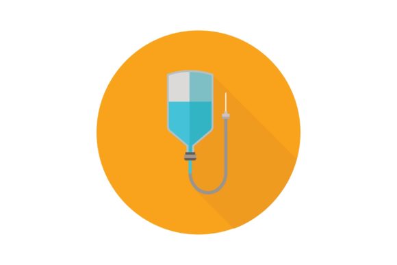 Flat Icon Medical Intravenous Fluids Asset Guide