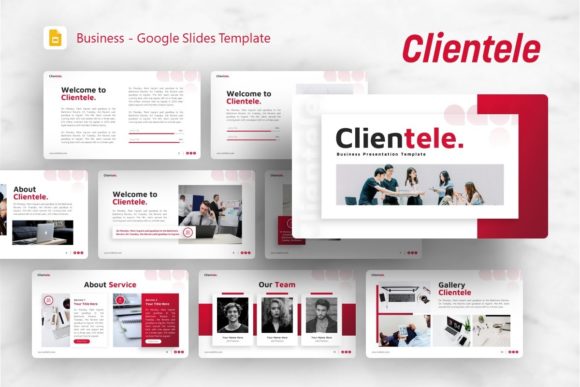 Google Slides Template - Clientele: A Practical Guide for Business Presentations