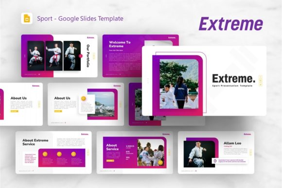 Google Slides Template - Extreme: Elevating Visual Storytelling for Modern Presentations