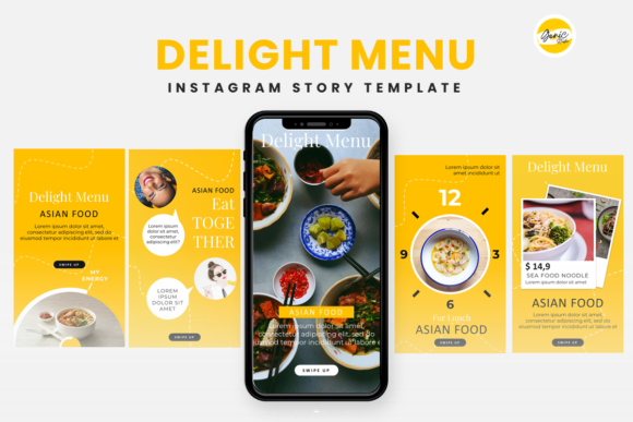 Instagram Story Template - Delight Menu: A Strategic Asset for Culinary and Business Communication