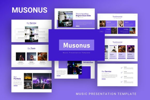 Musonus: Premium Music Presentation Template