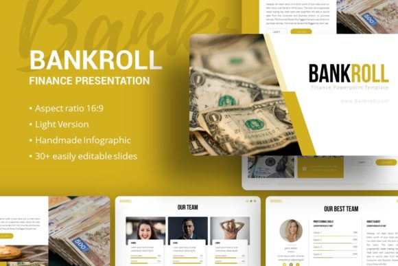 Presentation Template - Bankroll: A Comprehensive Guide to Financial and Corporate Visual Storytelling