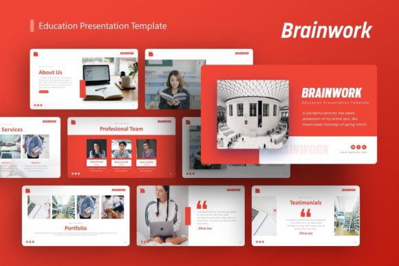 Presentation Template - Brainwork: Elevating Visual Communication for Modern Professionals