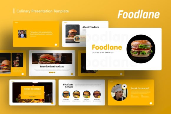 Presentation Template - Foodlane: A Comprehensive Guide to Culinary Visual Storytelling