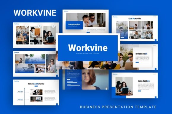 Presentation Template - Workvine: A Modern Design Asset