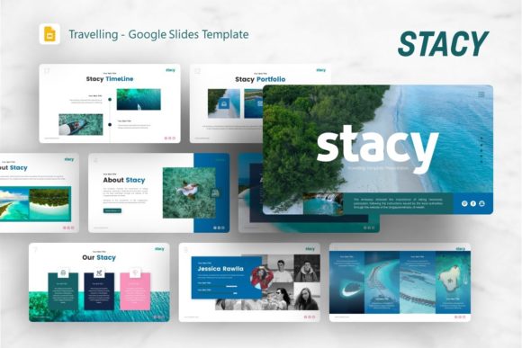 Strategic Application of Google Slides Template - Stacy for Professional Communication